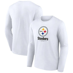 Pittsburgh Steelers  Logo Team Lockup Long Sleeve T-Shirt
