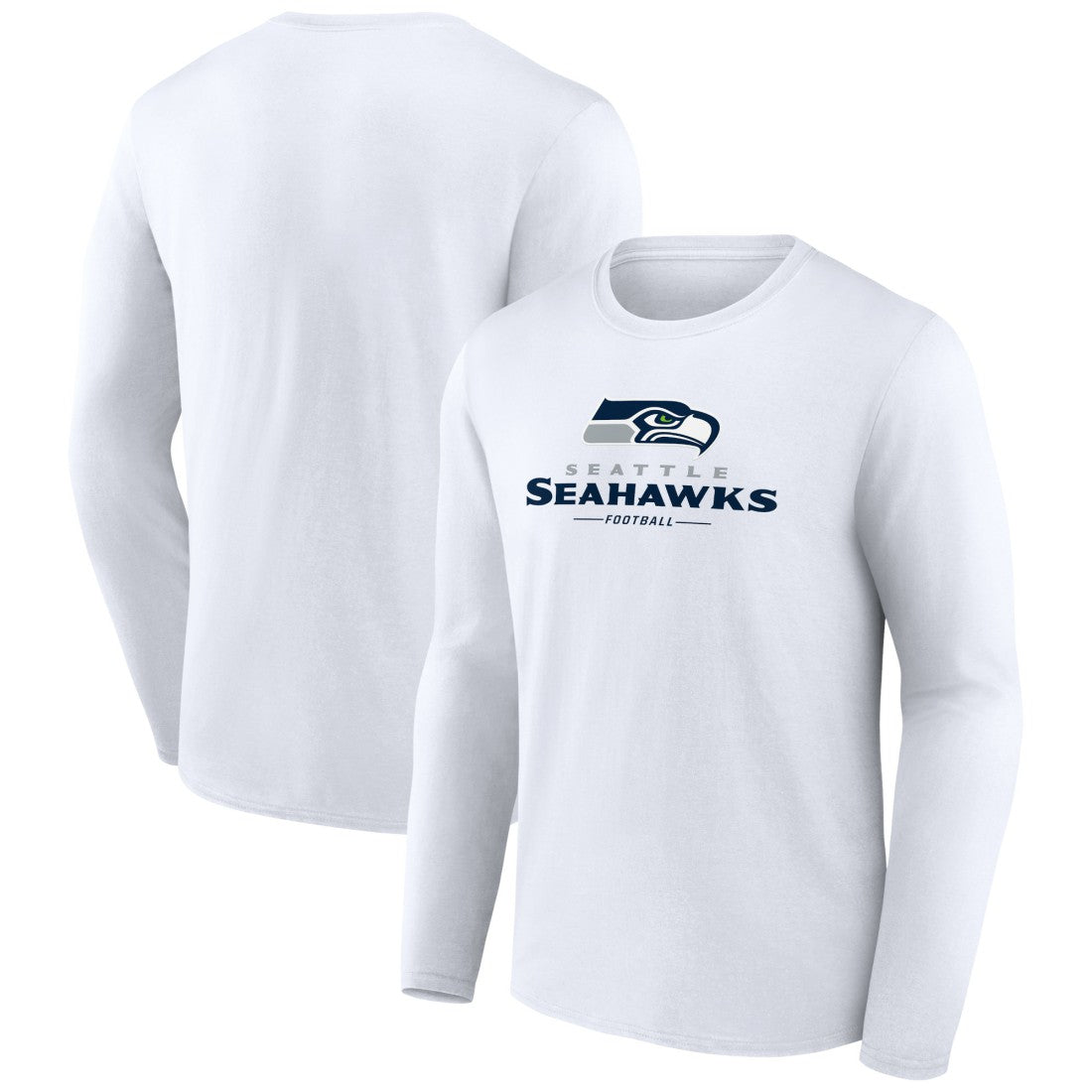 Seattle Seahawks  Logo Team Lockup Long Sleeve T-Shirt