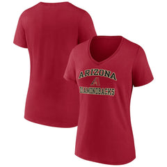 Arizona Diamondbacks Women's Heart and Soul V-Neck T-Shirt | MLB For sale