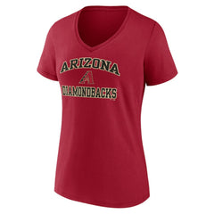 Arizona Diamondbacks Women's Heart and Soul V-Neck T-Shirt | MLB For sale