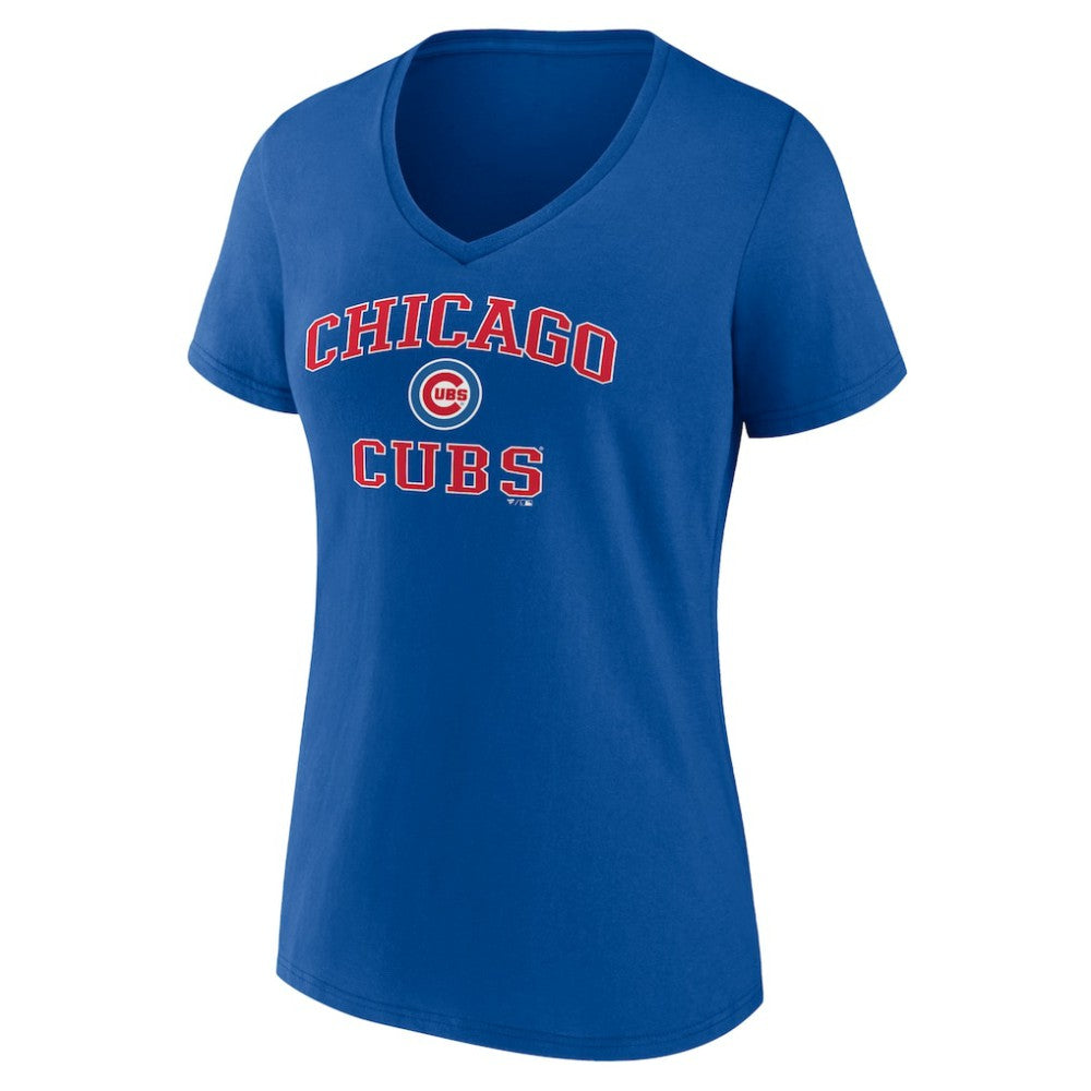 Chicago Cubs Women's Heart and Soul V-Neck T-Shirt | MLB On Sale
