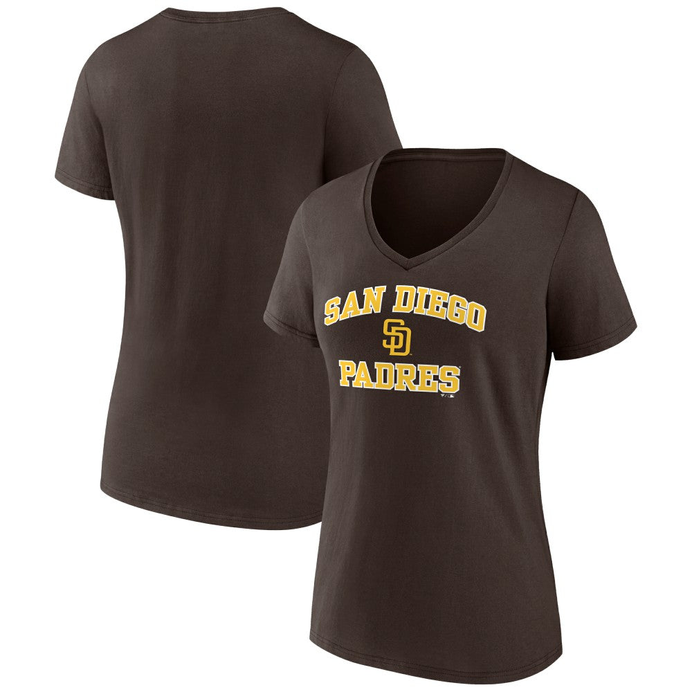San Diego Padres Women's Heart and Soul V-Neck T-Shirt | MLB Shop