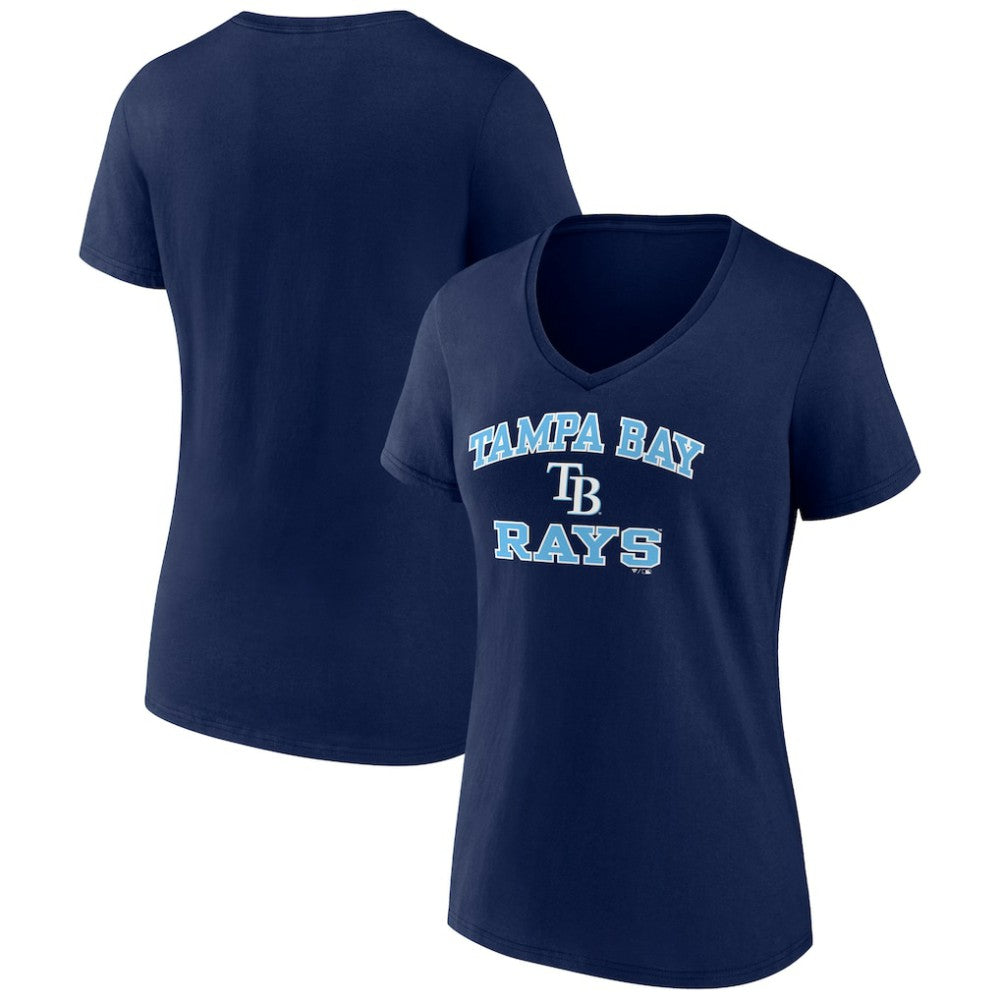 Tampa Bay Rays Women's Heart and Soul V-Neck T-Shirt | MLB Outlet