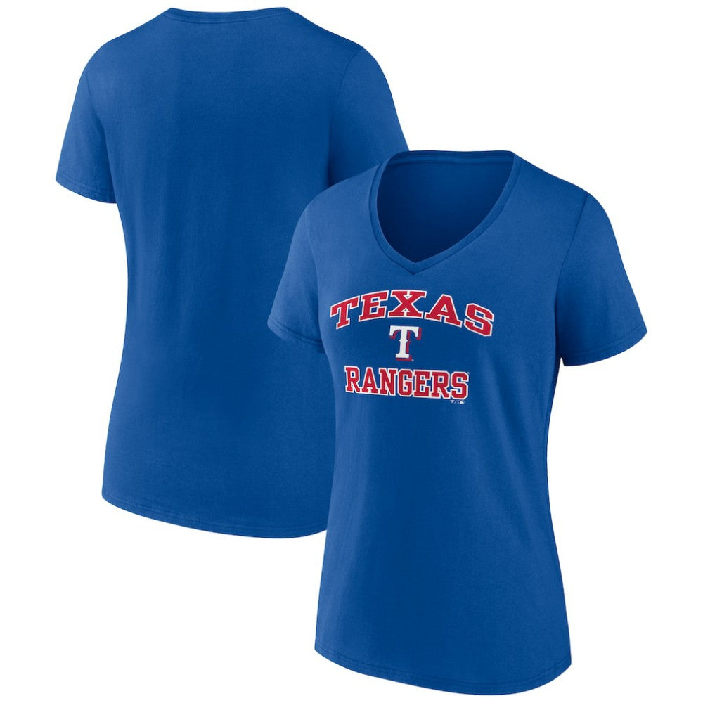Texas Rangers Women's Heart and Soul V-Neck T-Shirt | MLB Shop