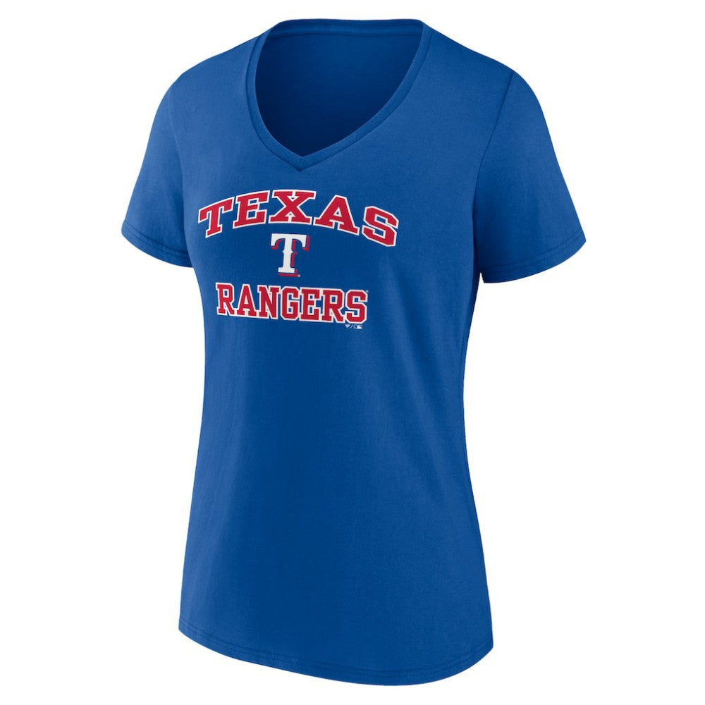 Texas Rangers Women's Heart and Soul V-Neck T-Shirt | MLB Shop