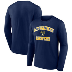 Milwaukee Brewers Heart and Soul Long Sleeve T-Shirt | MLB On Sale