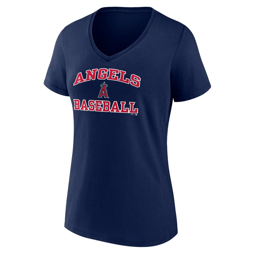 Los Angeles Angels Women's Heart and Soul V-Neck T-Shirt | MLB On Sale