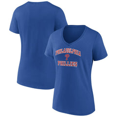 Philadelphia Phillies Women's Heart and Soul V-Neck T-Shirt | MLB New