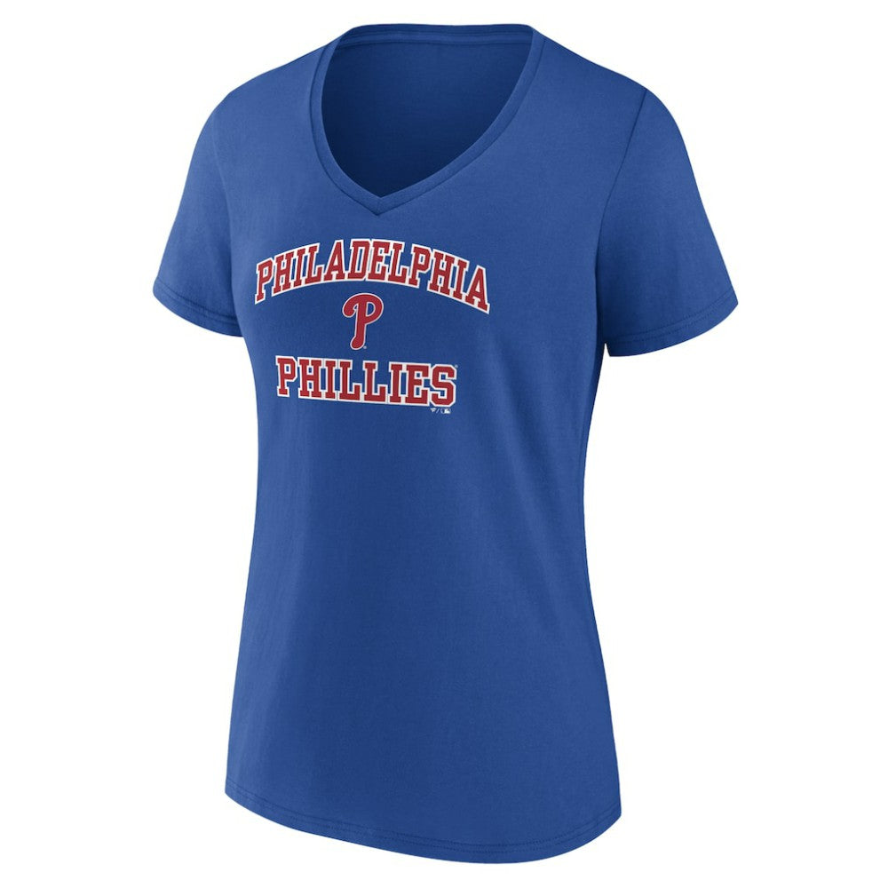 Philadelphia Phillies Women's Heart and Soul V-Neck T-Shirt | MLB New