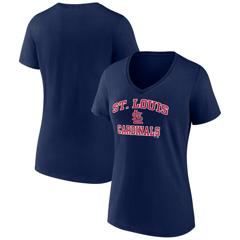 St. Louis Cardinals Women's Heart and Soul V-Neck T-Shirt | MLB New