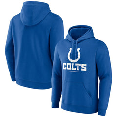 Indianapolis Colts  Logo Team Lockup Fitted Pullover Hoodie
