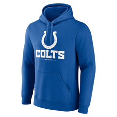 Indianapolis Colts  Logo Team Lockup Fitted Pullover Hoodie