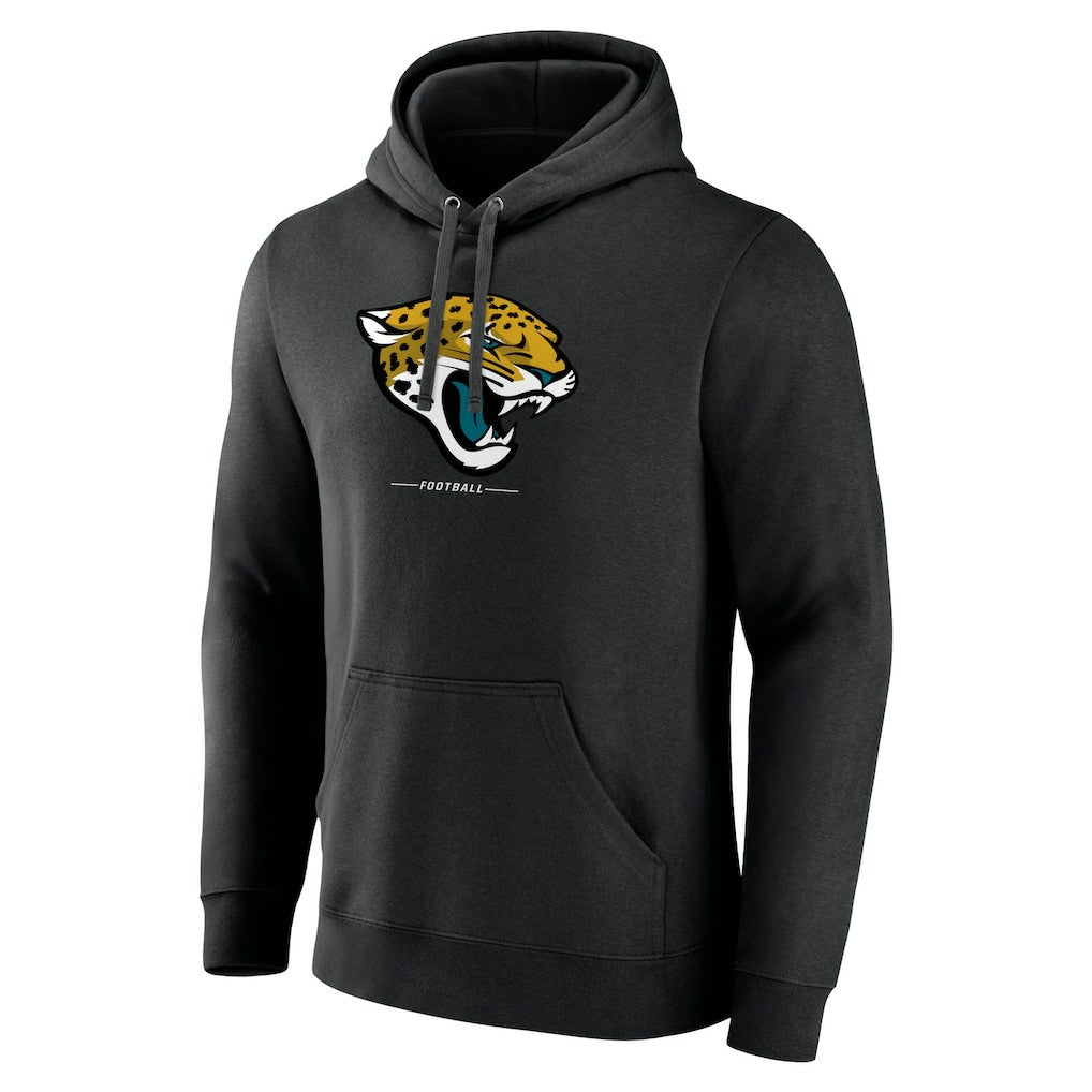 Jacksonville Jaguars  Logo Team Lockup Fitted Pullover Hoodie