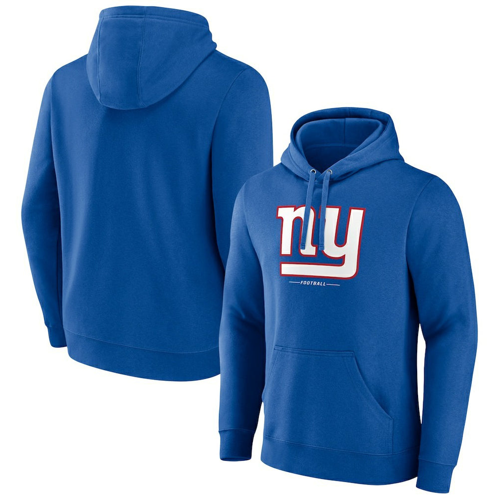 New York Giants  Logo Team Lockup Fitted Pullover Hoodie