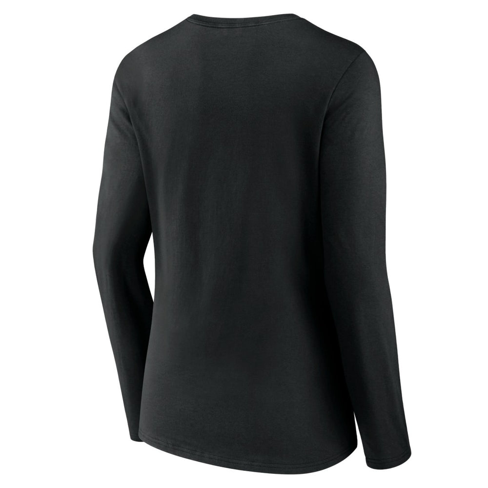 Jacksonville Jaguars  Women's Logo Team Lockup Long Sleeve V-Neck T-Shirt