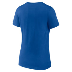 New York Giants  Women's Logo Team Lockup V-Neck T-Shirt