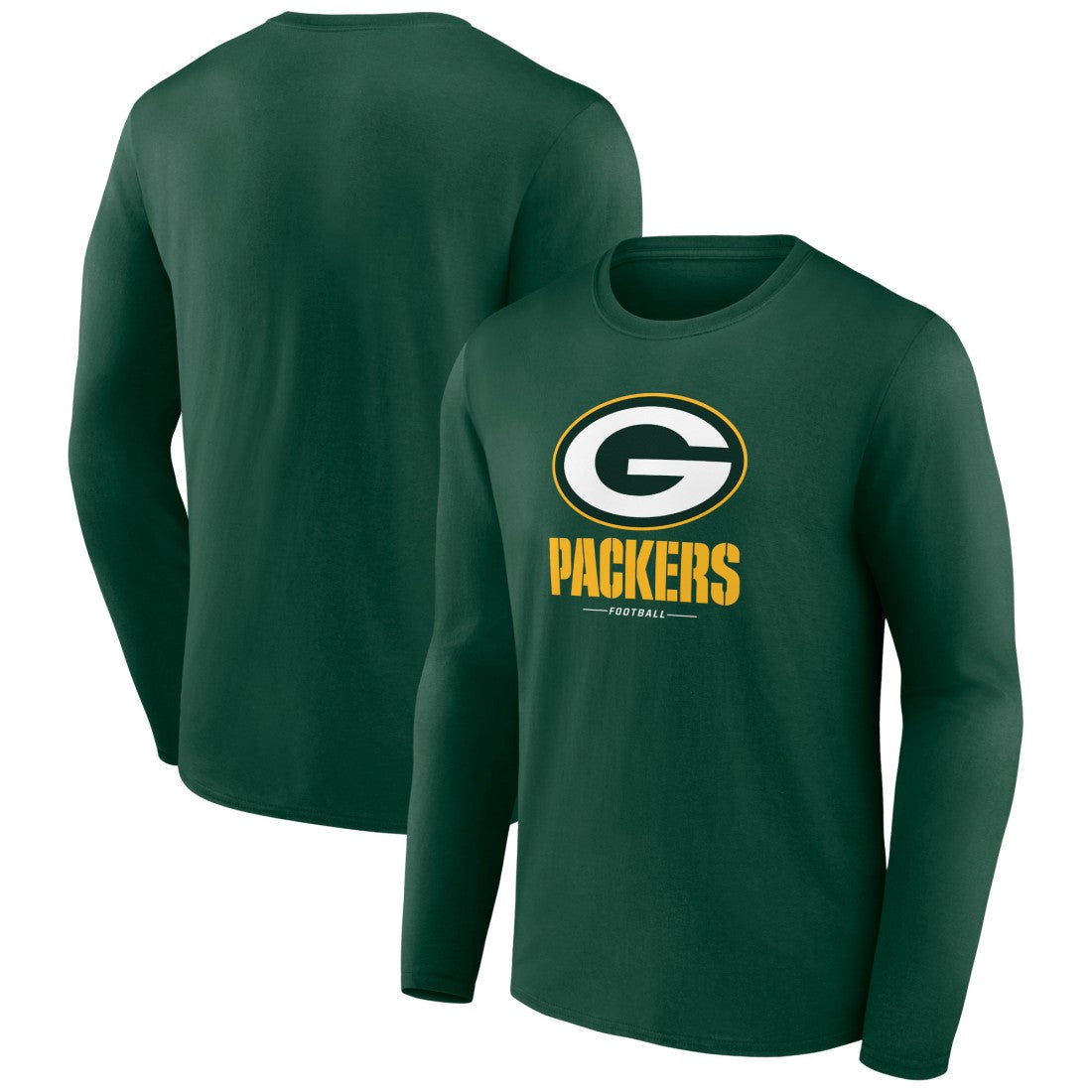 Green Bay Packers  Logo Team Lockup Long Sleeve T-Shirt