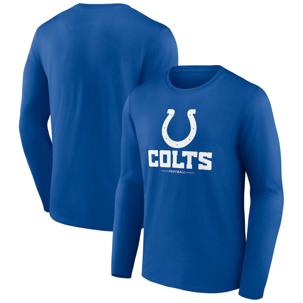Indianapolis Colts  Logo Team Lockup Long Sleeve T-Shirt