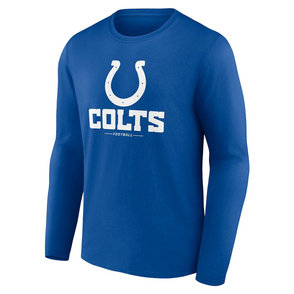Indianapolis Colts  Logo Team Lockup Long Sleeve T-Shirt
