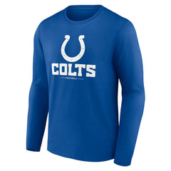 Indianapolis Colts  Logo Team Lockup Long Sleeve T-Shirt