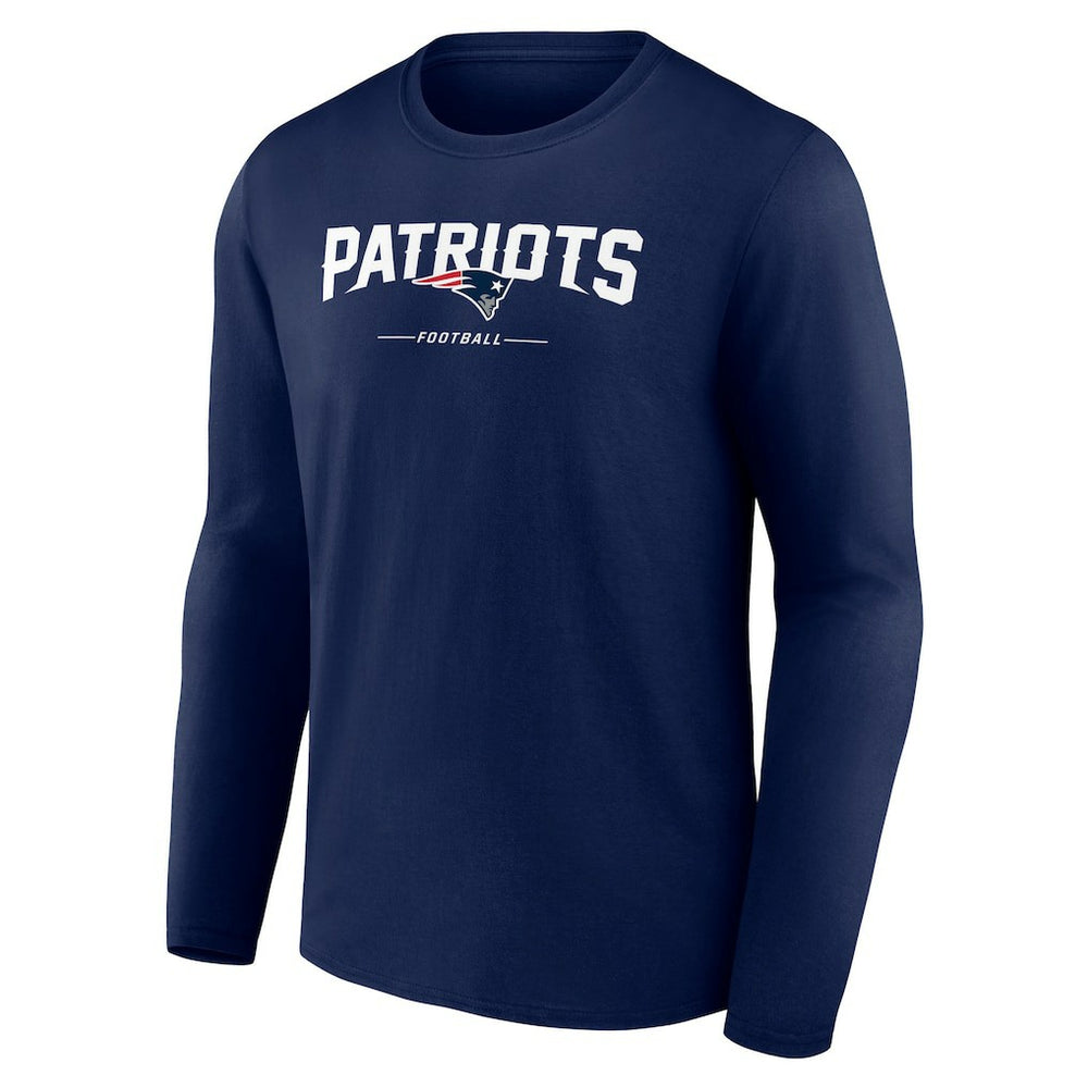 New England Patriots  Logo Team Lockup Long Sleeve T-Shirt