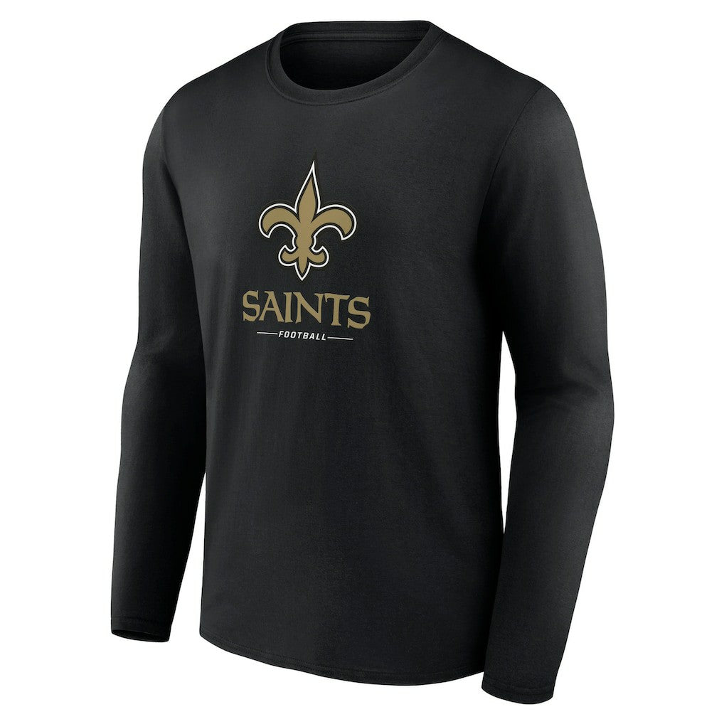 New Orleans Saints  Logo Team Lockup Long Sleeve T-Shirt