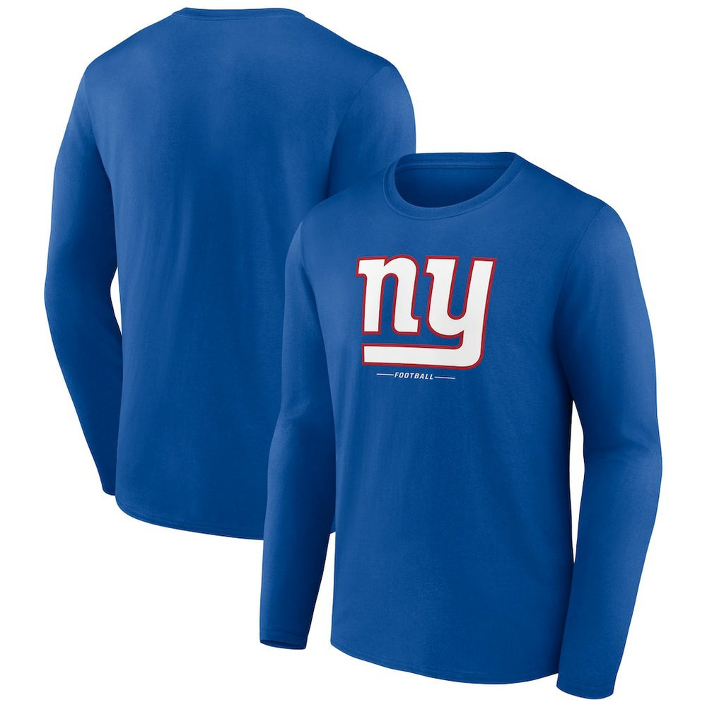 New York Giants  Logo Team Lockup Long Sleeve T-Shirt