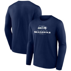 Seattle Seahawks  Logo Team Lockup Long Sleeve T-Shirt