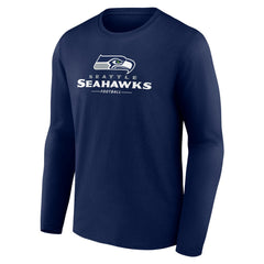 Seattle Seahawks  Logo Team Lockup Long Sleeve T-Shirt