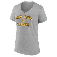 San Diego Padres Women's Heart and Soul V-Neck T-Shirt | MLB Shop