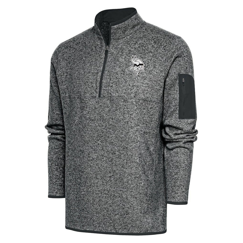 Minnesota Vikings  Antigua Metallic Logo Fortune Quarter-Zip Jacket