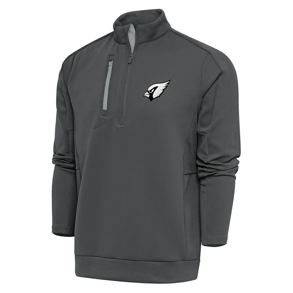 Arizona Cardinals  Antigua Metallic Logo Generation Quarter-Zip Pullover Top
