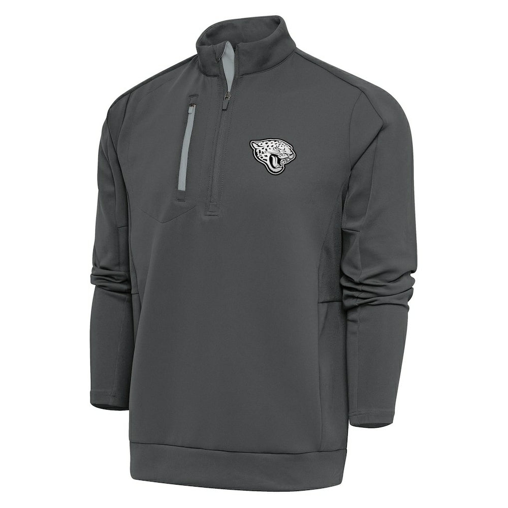 Jacksonville Jaguars  Antigua Metallic Logo Generation Quarter-Zip Pullover Top