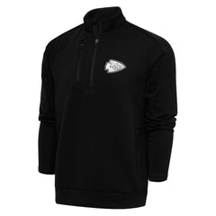 Kansas City Chiefs  Antigua Metallic Logo Generation Quarter-Zip Pullover Top