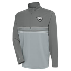 Jacksonville Jaguars  Antigua Metallic Logo Pace Quarter-Zip Pullover Top
