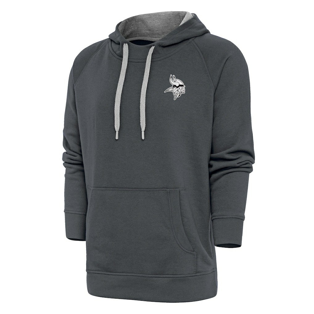 Minnesota Vikings  Antigua Metallic Logo Victory Pullover Hoodie