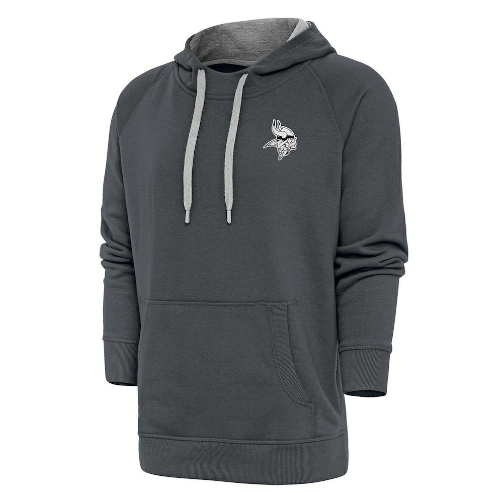 Minnesota Vikings  Antigua Metallic Logo Victory Pullover Hoodie