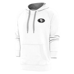 San Francisco 49ers  Antigua Metallic Logo Victory Pullover Hoodie