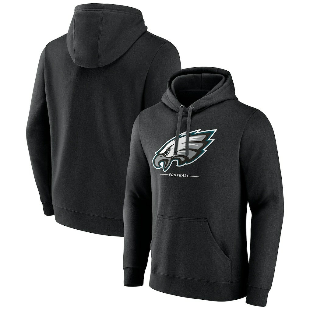 Philadelphia Eagles  Logo Team Lockup Fitted Pullover Hoodie