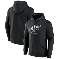 Philadelphia Eagles  Logo Team Lockup Fitted Pullover Hoodie