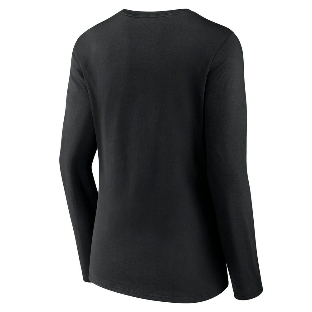 New York Jets  Women's Logo Team Lockup Long Sleeve V-Neck T-Shirt