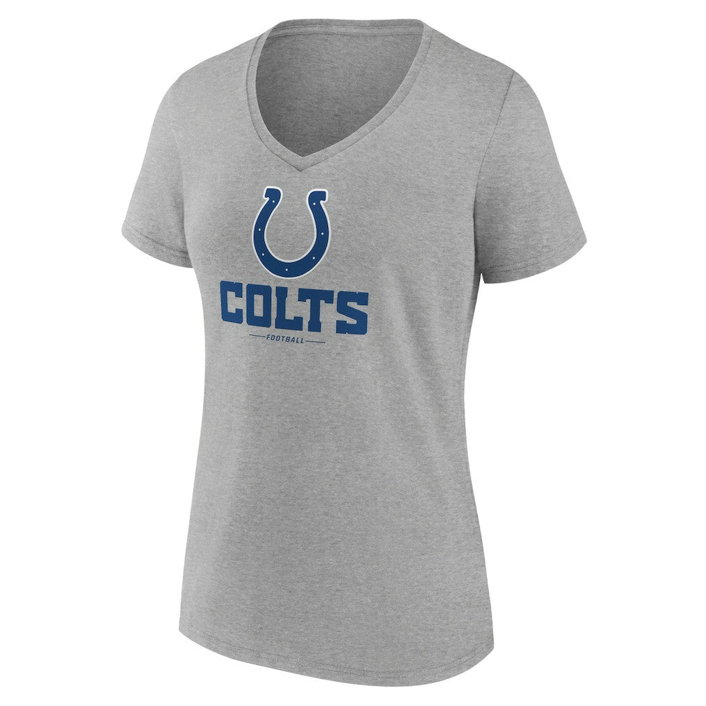Indianapolis Colts  Women's Logo Team Lockup V-Neck T-Shirt