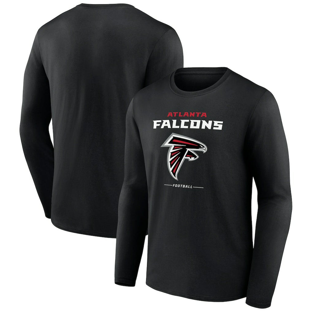 Atlanta Falcons  Logo Team Lockup Long Sleeve T-Shirt