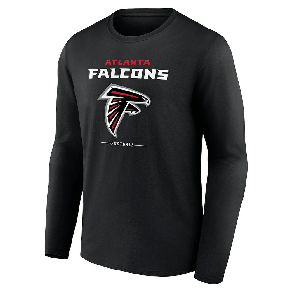 Atlanta Falcons  Logo Team Lockup Long Sleeve T-Shirt