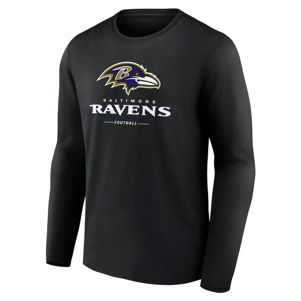 Baltimore Ravens  Logo Team Lockup Long Sleeve T-Shirt