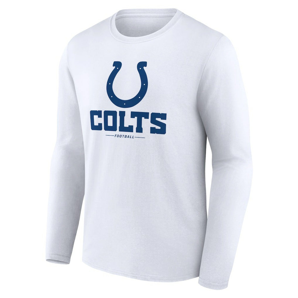 Indianapolis Colts  Logo Team Lockup Long Sleeve T-Shirt