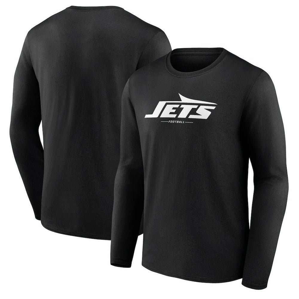 New York Jets  Logo Team Lockup Long Sleeve T-Shirt