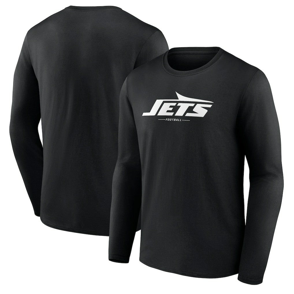 New York Jets  Logo Team Lockup Long Sleeve T-Shirt