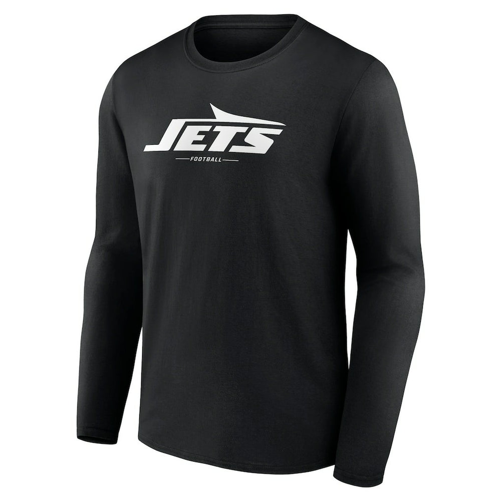 New York Jets  Logo Team Lockup Long Sleeve T-Shirt