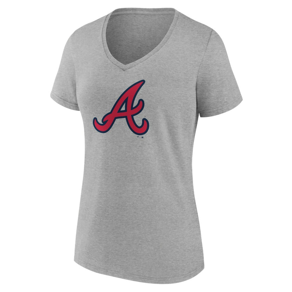 Atlanta Braves Women's Official Logo V-Neck T-Shirt | MLB Shop